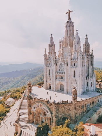 Tibidabo kathedraal bezoeken in Barcelona