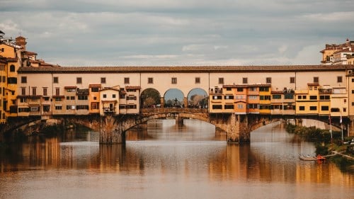 de bekendste brug van Florence ponte vecchio
